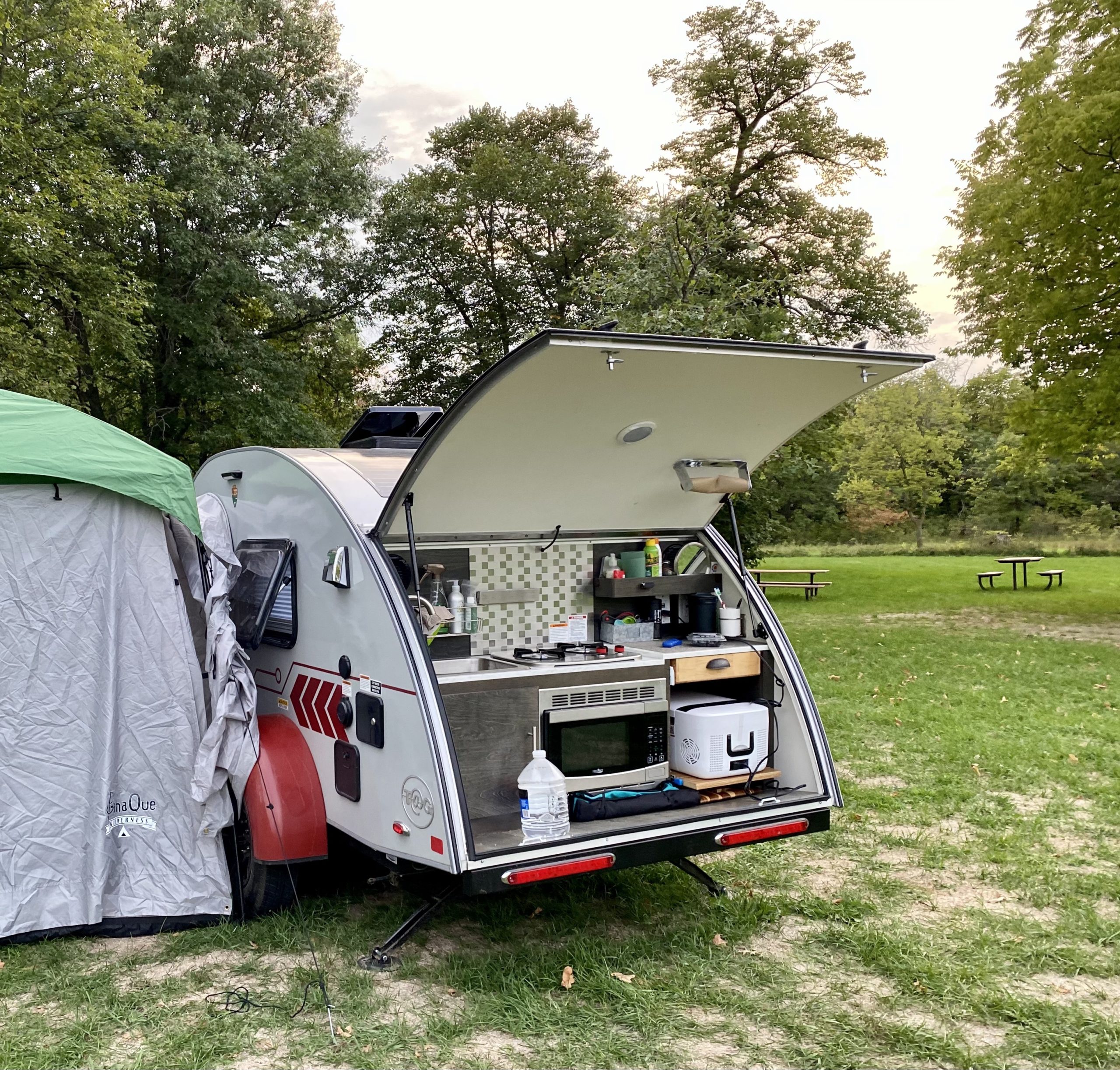 Teardrop Camper Outside kitchen