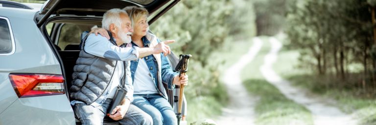 couple on a road trip