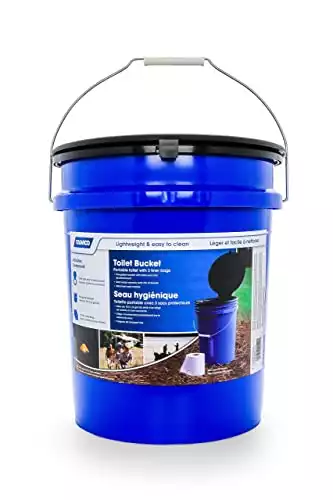 Camco 41549 Portable 5-Gallon Toilet Bucket