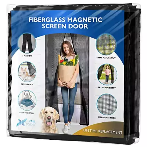 Flux Phenom Fiberglass Magnetic Screen Door