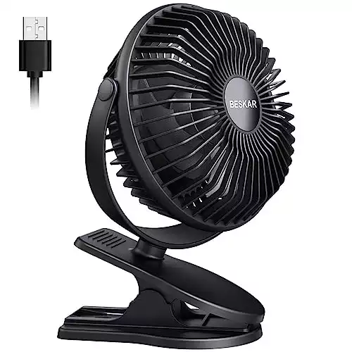BESKAR USB Powered Clip on Fan
