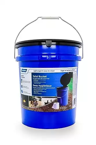 Camco 41549 Portable 5-Gallon Toilet Bucket