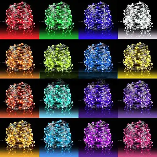 LED Fairy Lights 33ft 100 LEDs Battery Operated String Lights