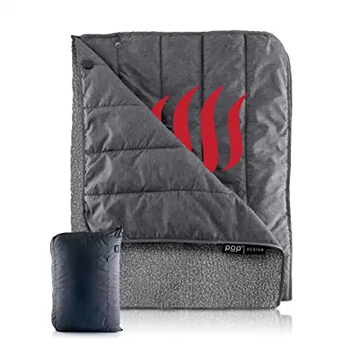 POP Design, Portable USB Heated Fleece Throw Blanket