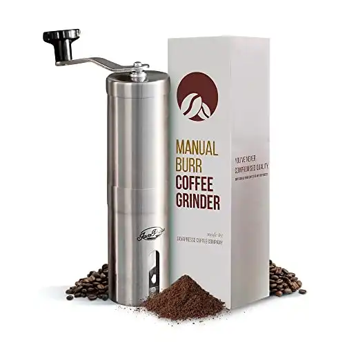 JavaPresse Manual Stainless Steel Coffee Grinder