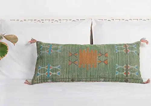 Extra Long Lumbar Pillow Cover (12 X 28 inches)