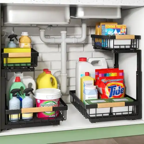 Under Sink Organizer, 2 Packs