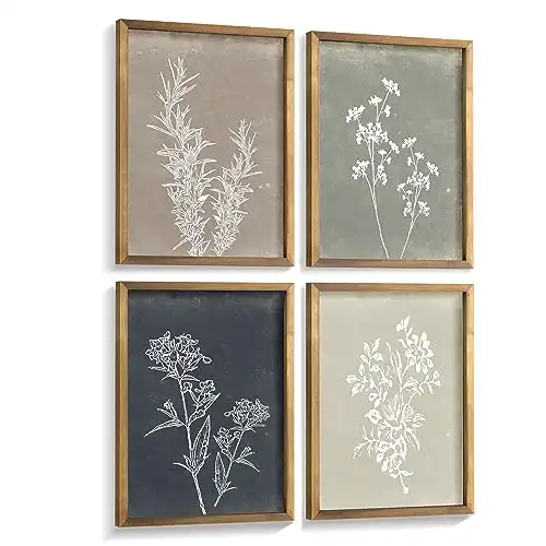 Framed Boho Wall Art Set of 4