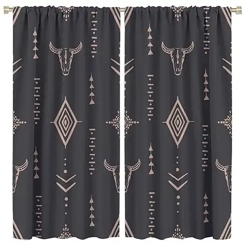 Western Bohemian Window Curtains