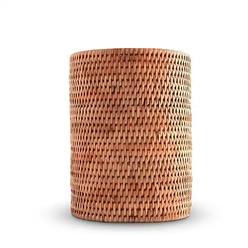 Vagabond House Hand Woven Rattan Utensil Holder