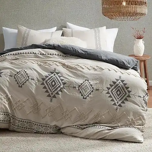 Oli Anderson Boho Duvet Cover Set Queen Size