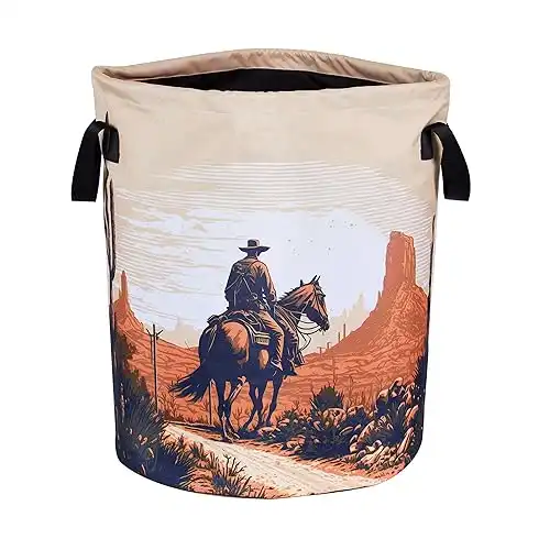 Western Cowboy Laundry Basket