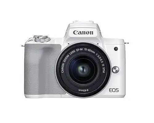 Canon EOS M50 Mark II + EF-M 15-45mm is STM Kit White